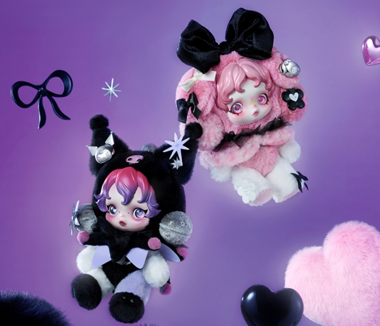 My Melody and Kuromi Skull Panda